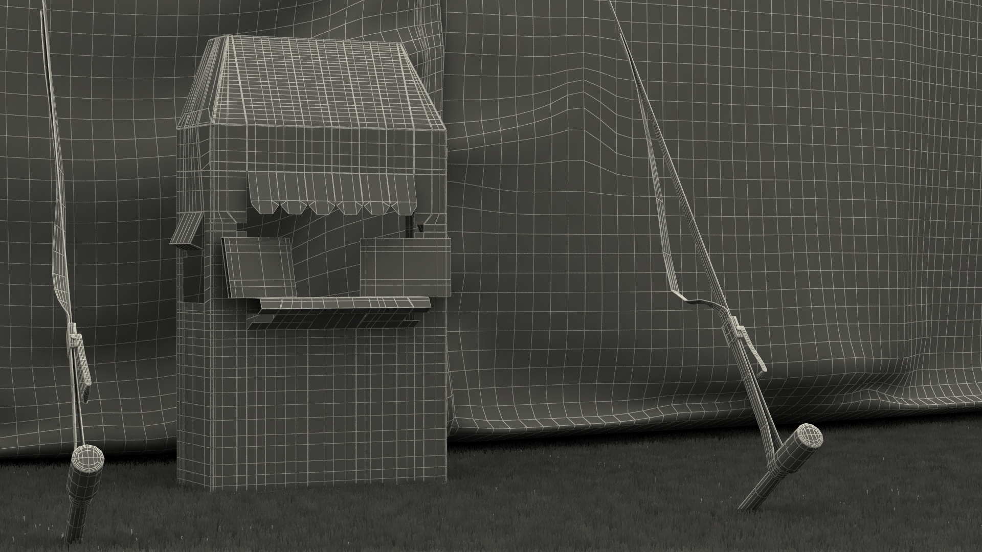3D Circus Tent Setup and Transport Truck with Fur