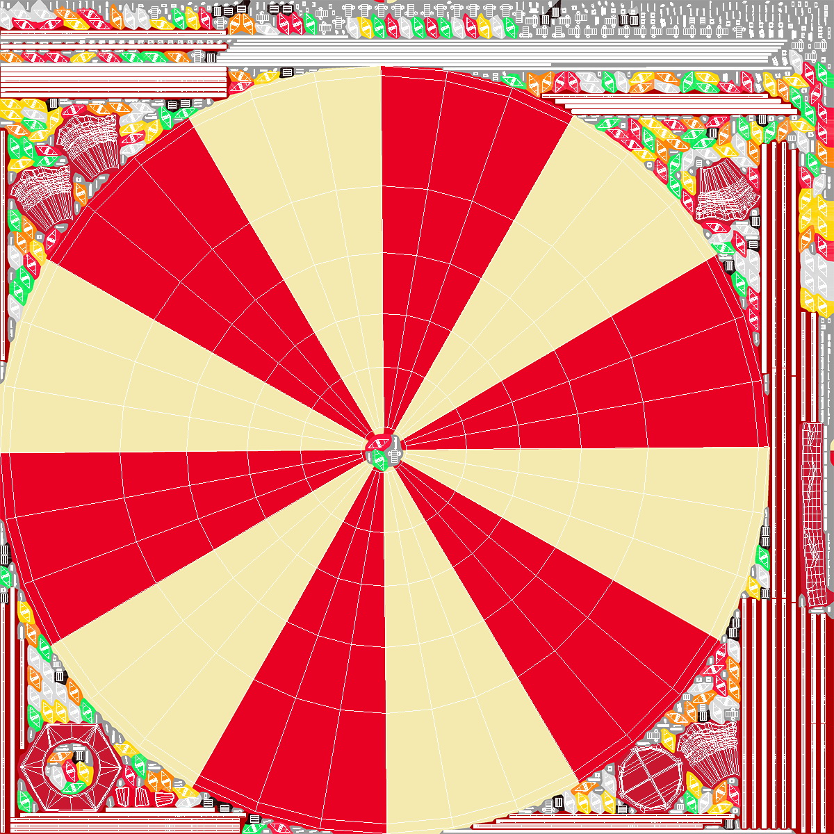 3D Circus Tent Setup and Transport Truck with Fur