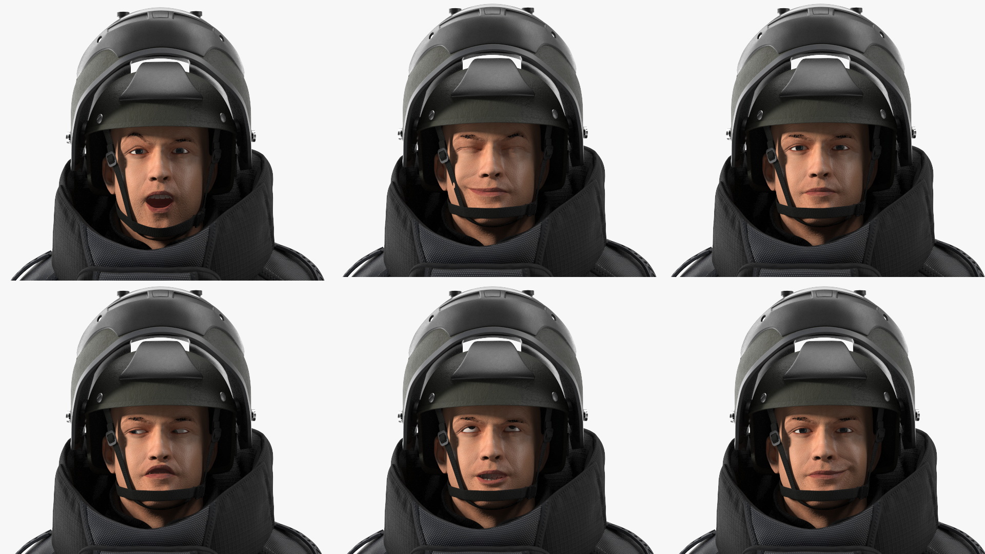 3D EOD 10 Bomb Suit Black Rigged for Maya model