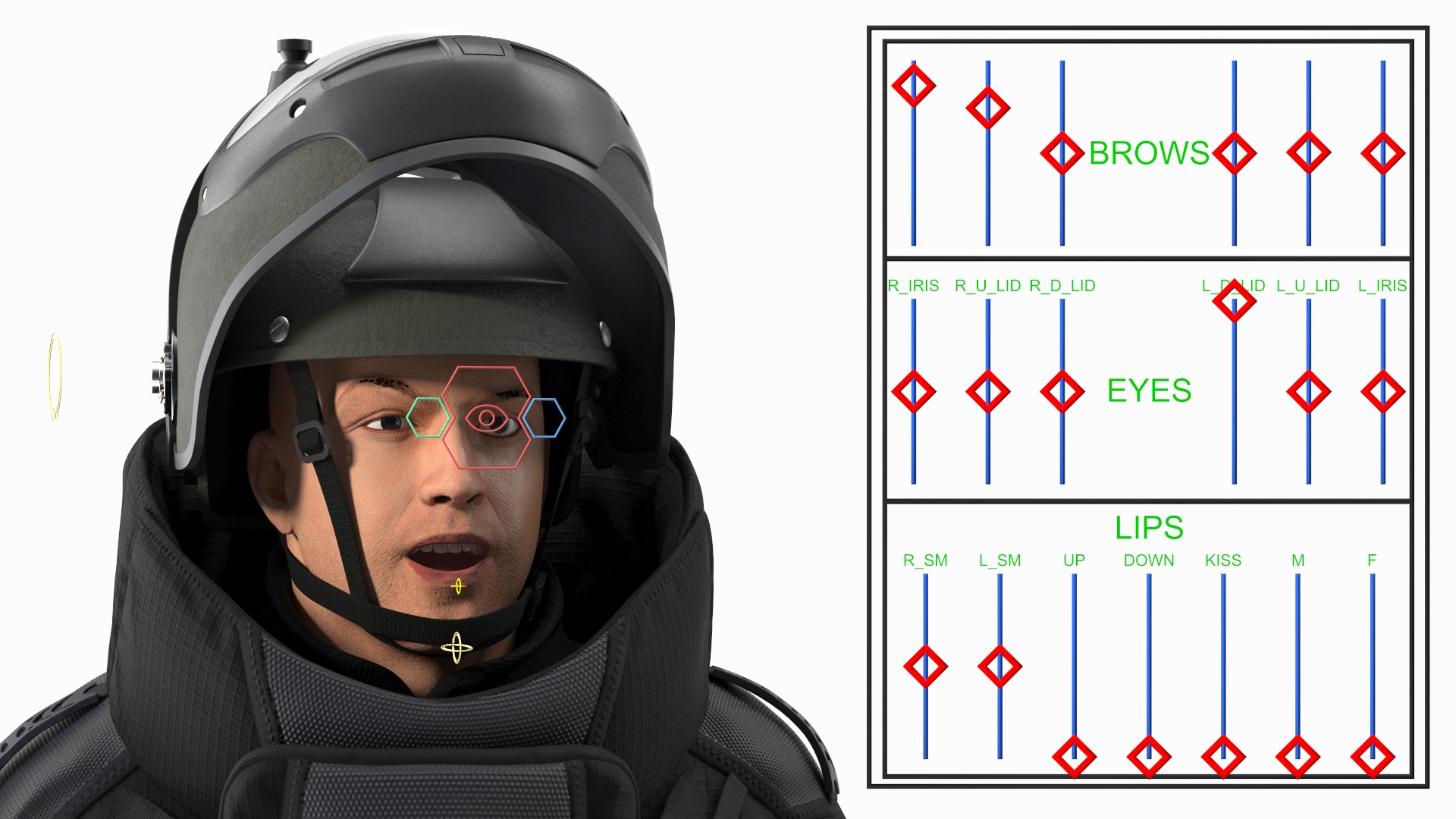 3D EOD 10 Bomb Suit Black Rigged for Maya model