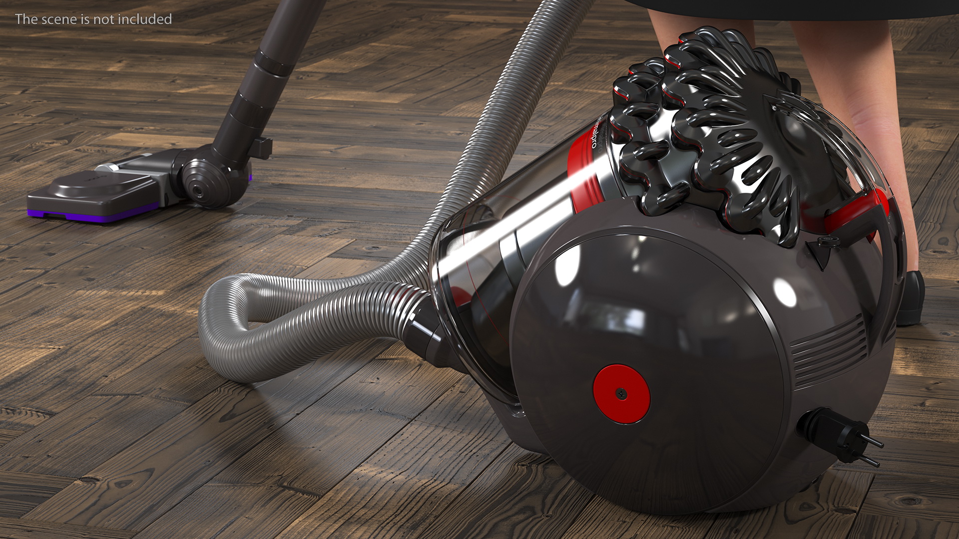 3D Light Skin Black Maid with Dyson Big Ball Vacuum Cleaner
