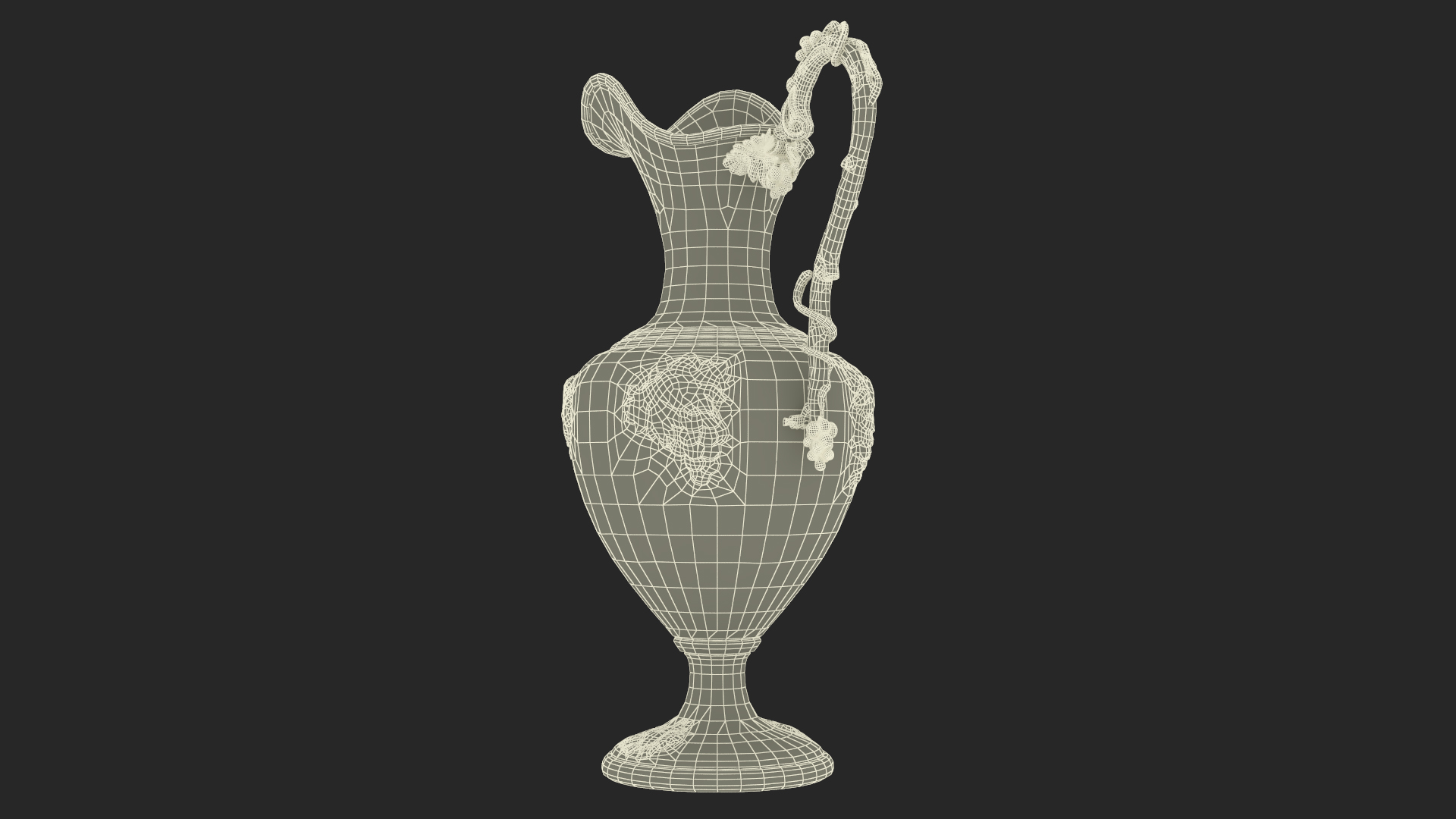 Antique Gold Ewer 3D
