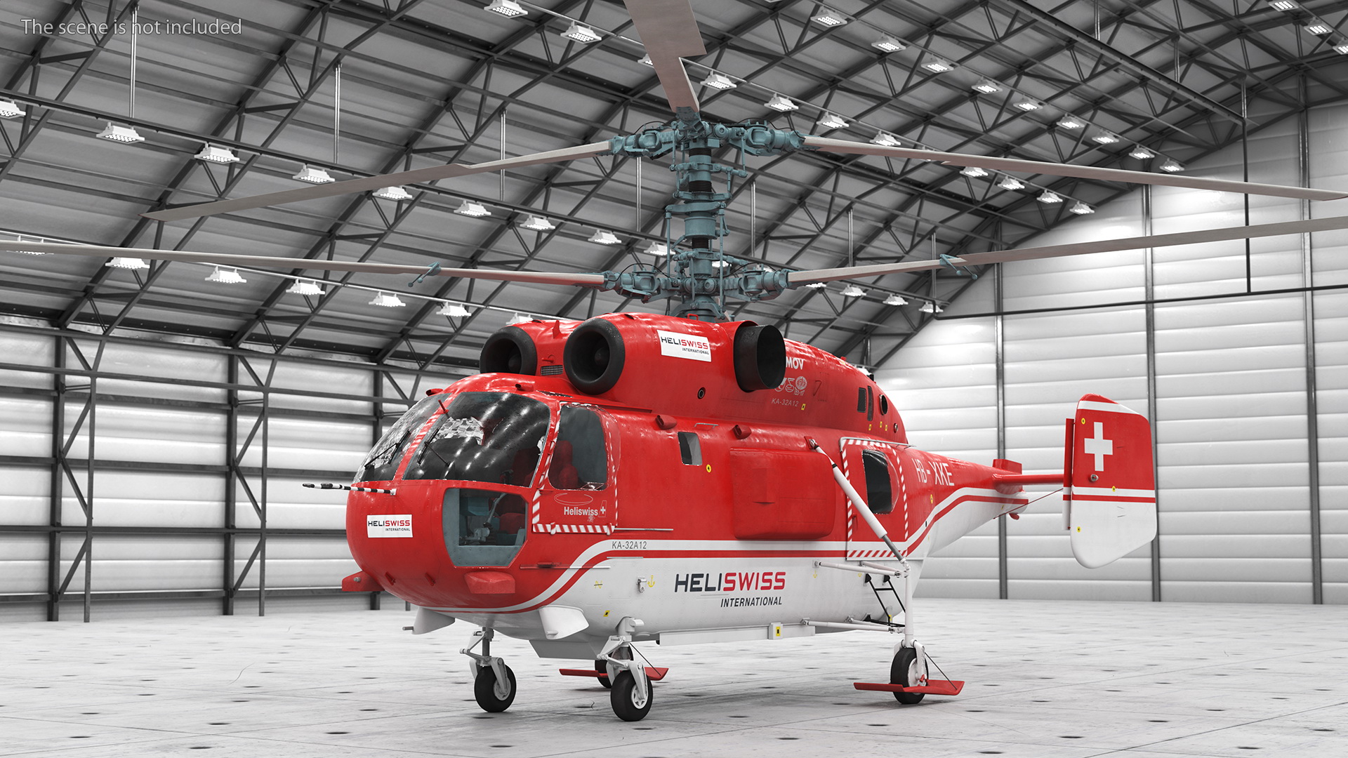 3D model Kamov KA-32 Firefighting Helicopter