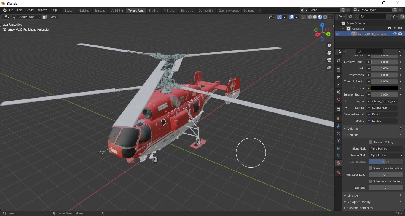 3D model Kamov KA-32 Firefighting Helicopter