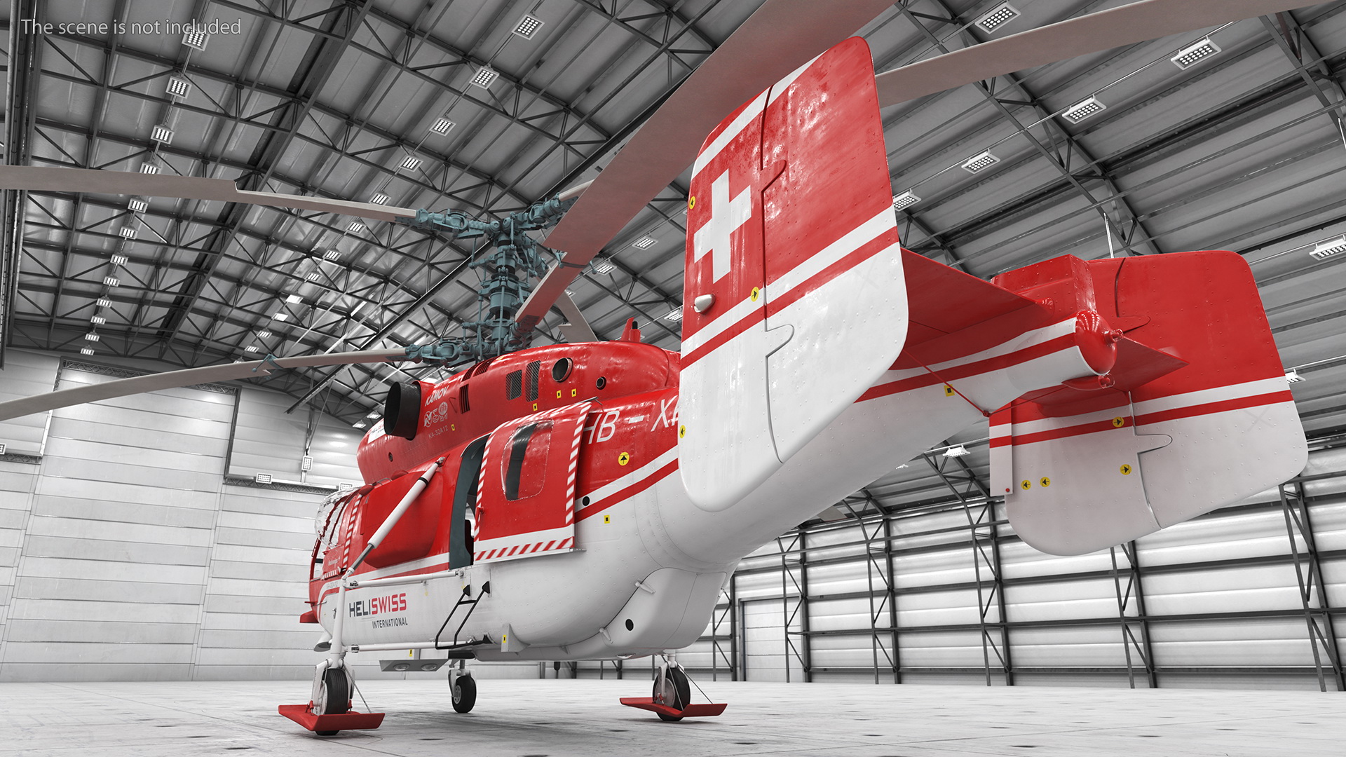 3D model Kamov KA-32 Firefighting Helicopter