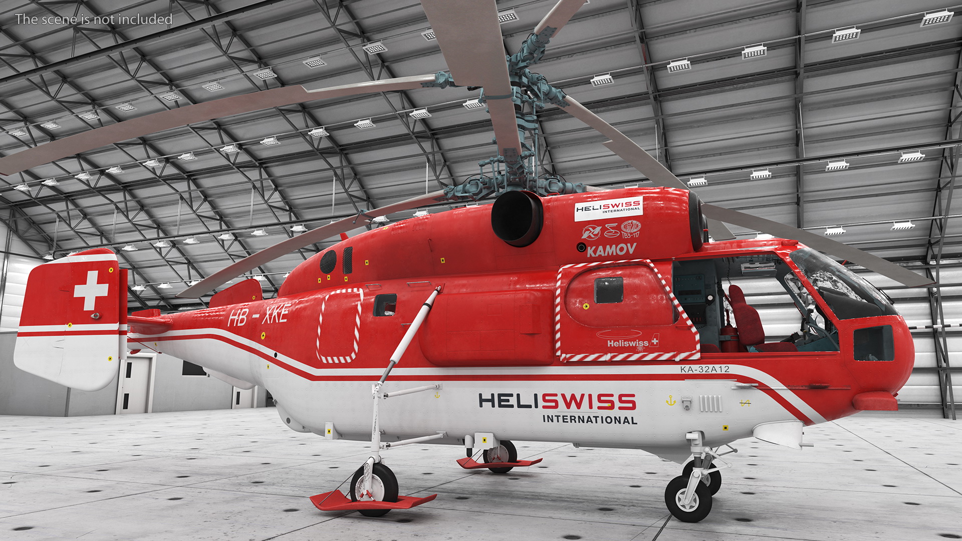 3D model Kamov KA-32 Firefighting Helicopter