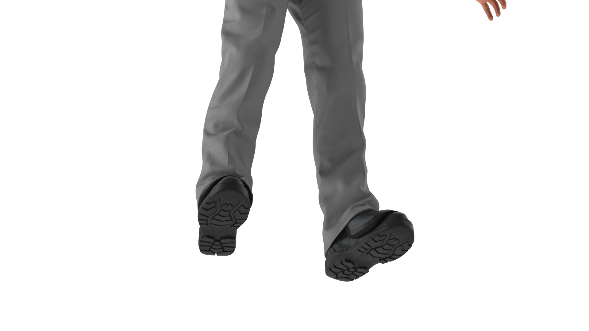 Baseball Umpire in Cap Rigged 3D model