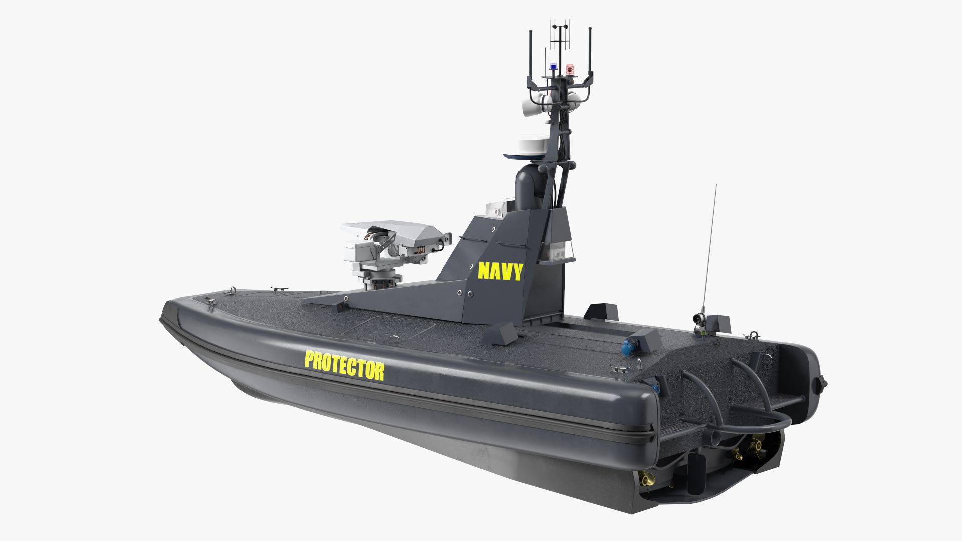 3D Protector Unmanned Surface Vehicle USV model
