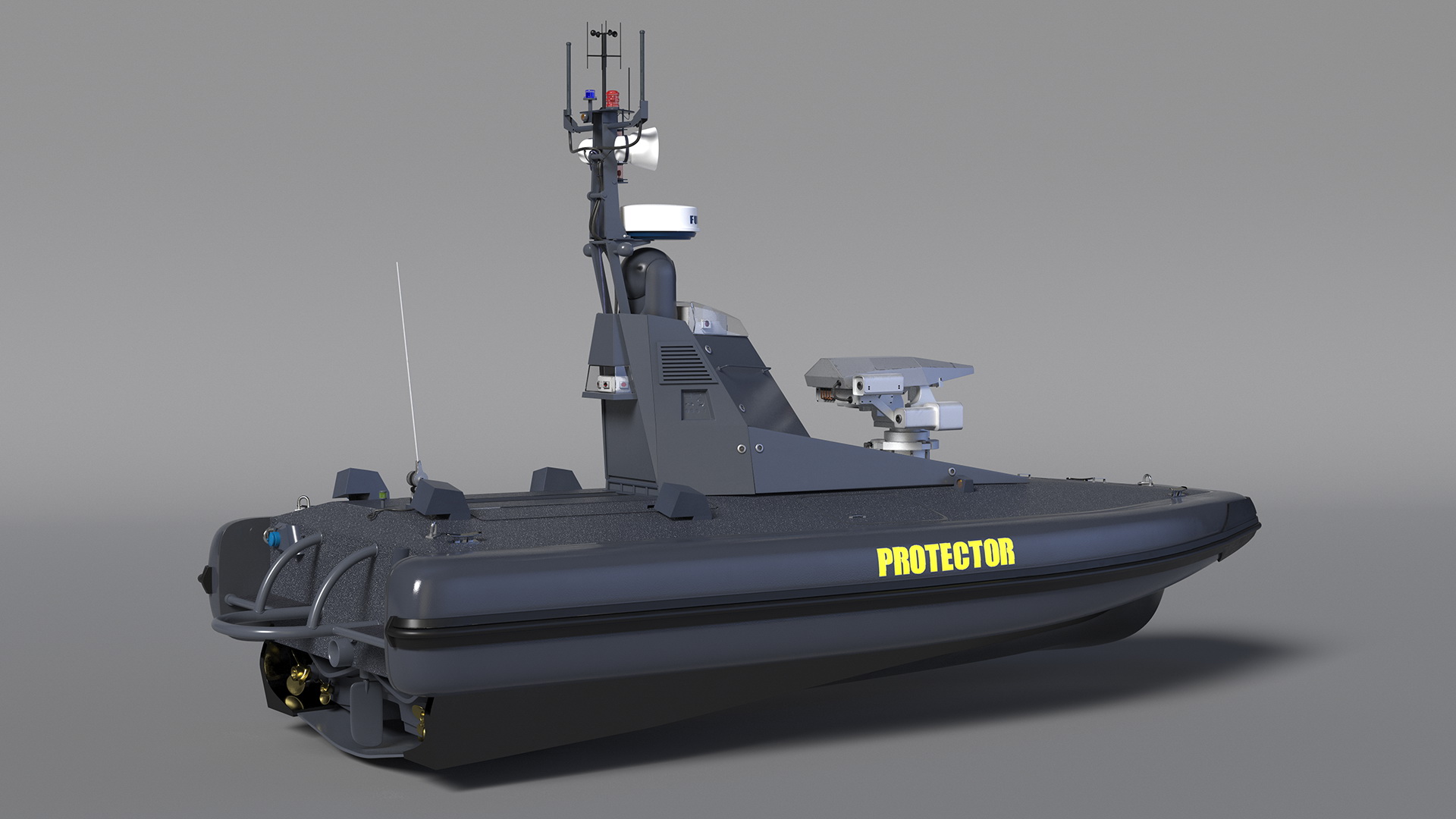 3D Protector Unmanned Surface Vehicle USV model