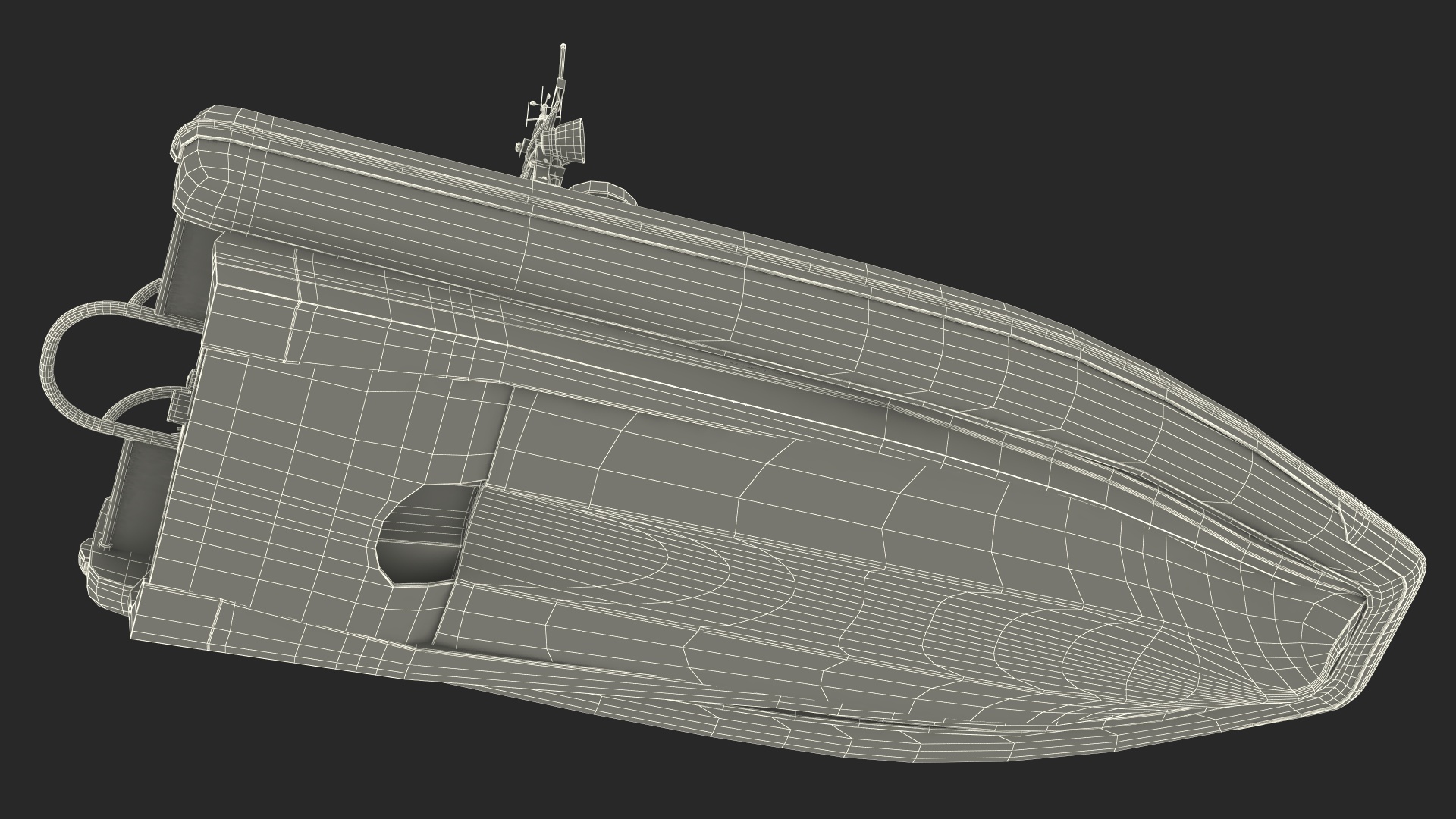 3D Protector Unmanned Surface Vehicle USV model