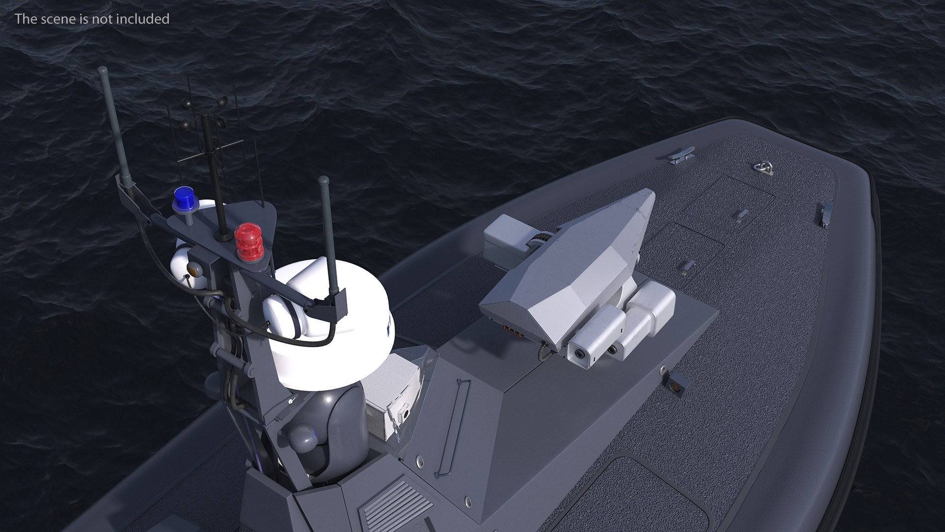 3D Protector Unmanned Surface Vehicle USV model
