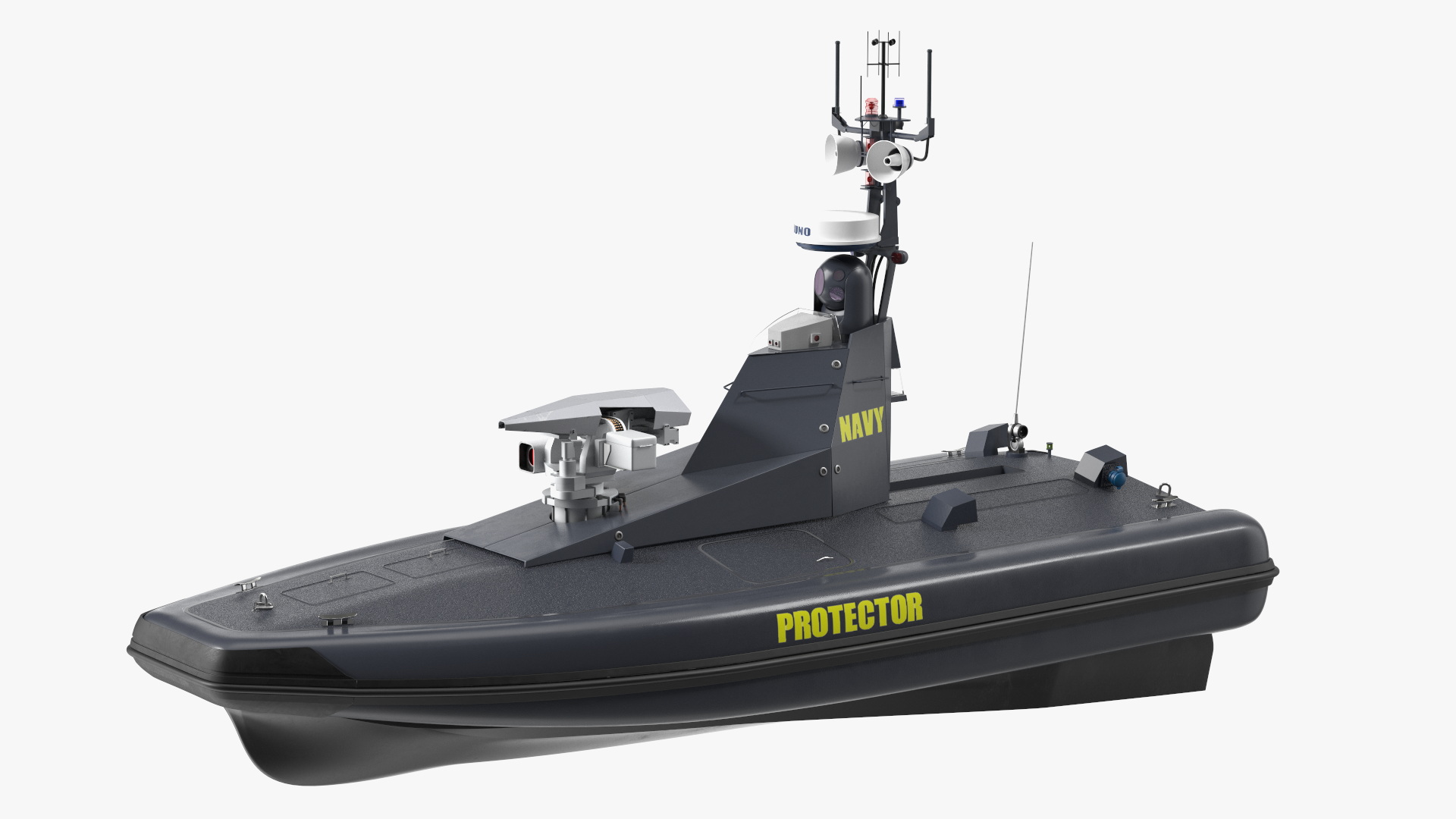 3D Protector Unmanned Surface Vehicle USV model