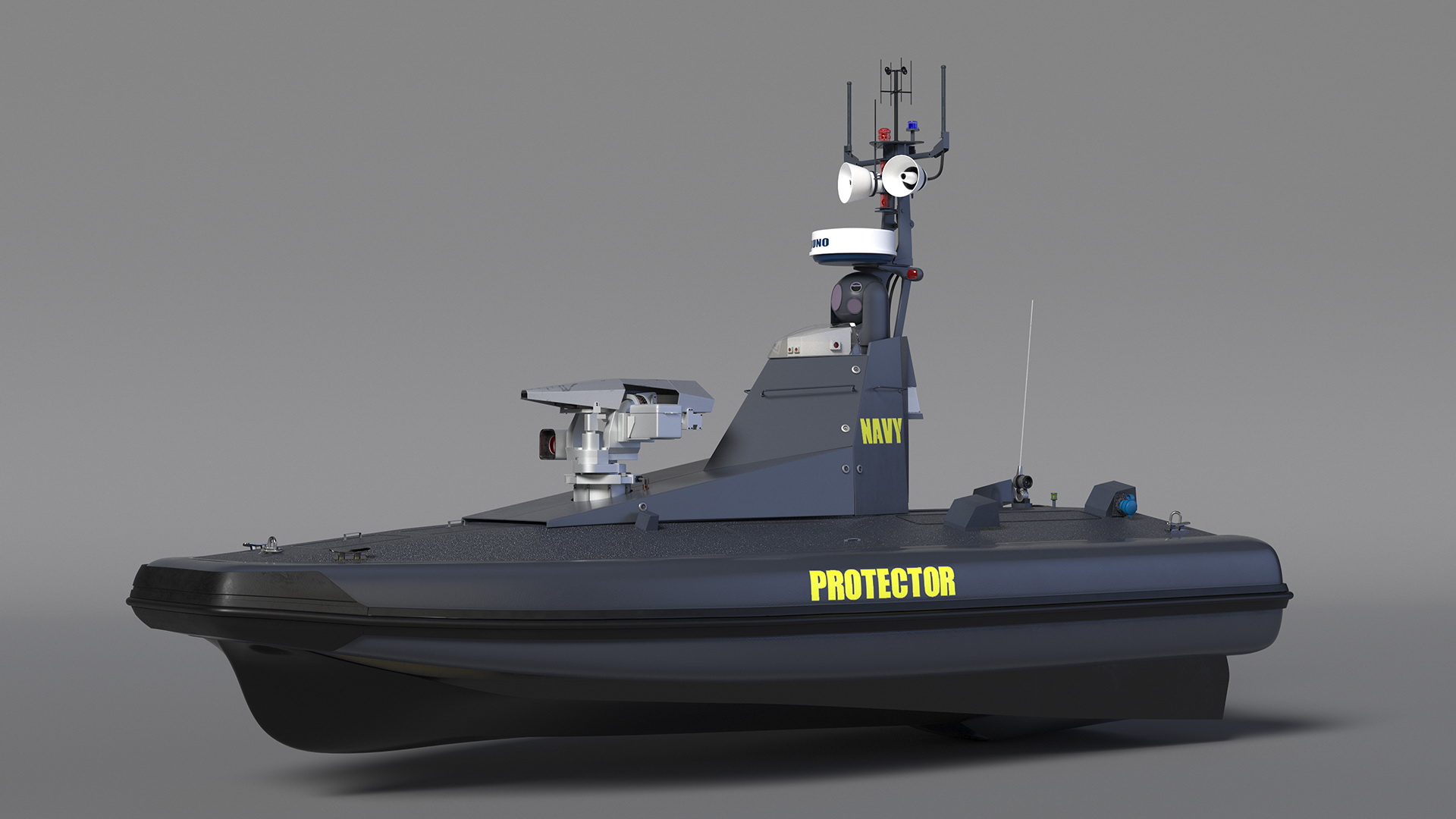 3D Protector Unmanned Surface Vehicle USV model