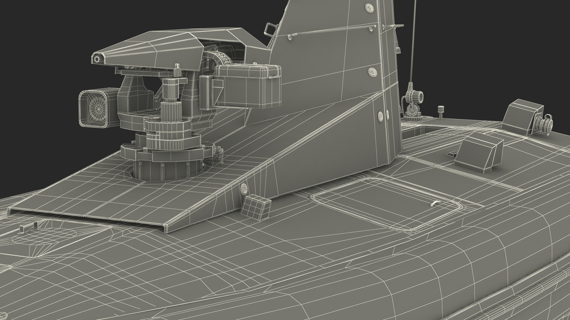 3D Protector Unmanned Surface Vehicle USV model
