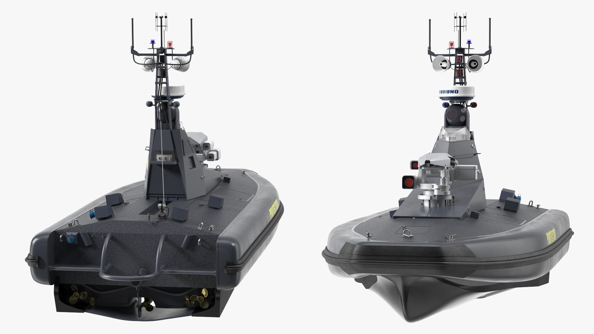 3D Protector Unmanned Surface Vehicle USV model