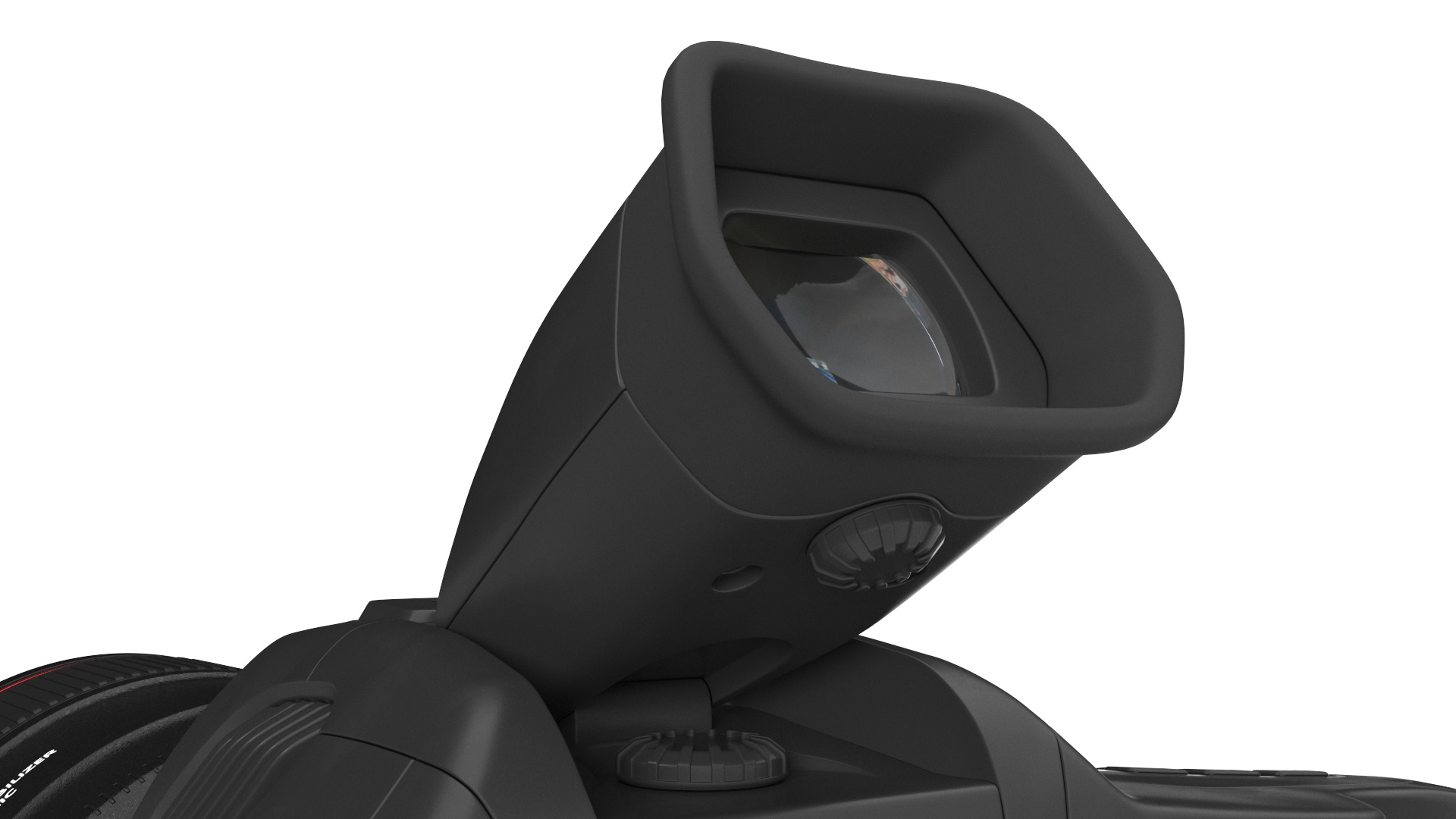 Cinema Camera Blackmagic Design 6K Pro Light On with Lens 3D