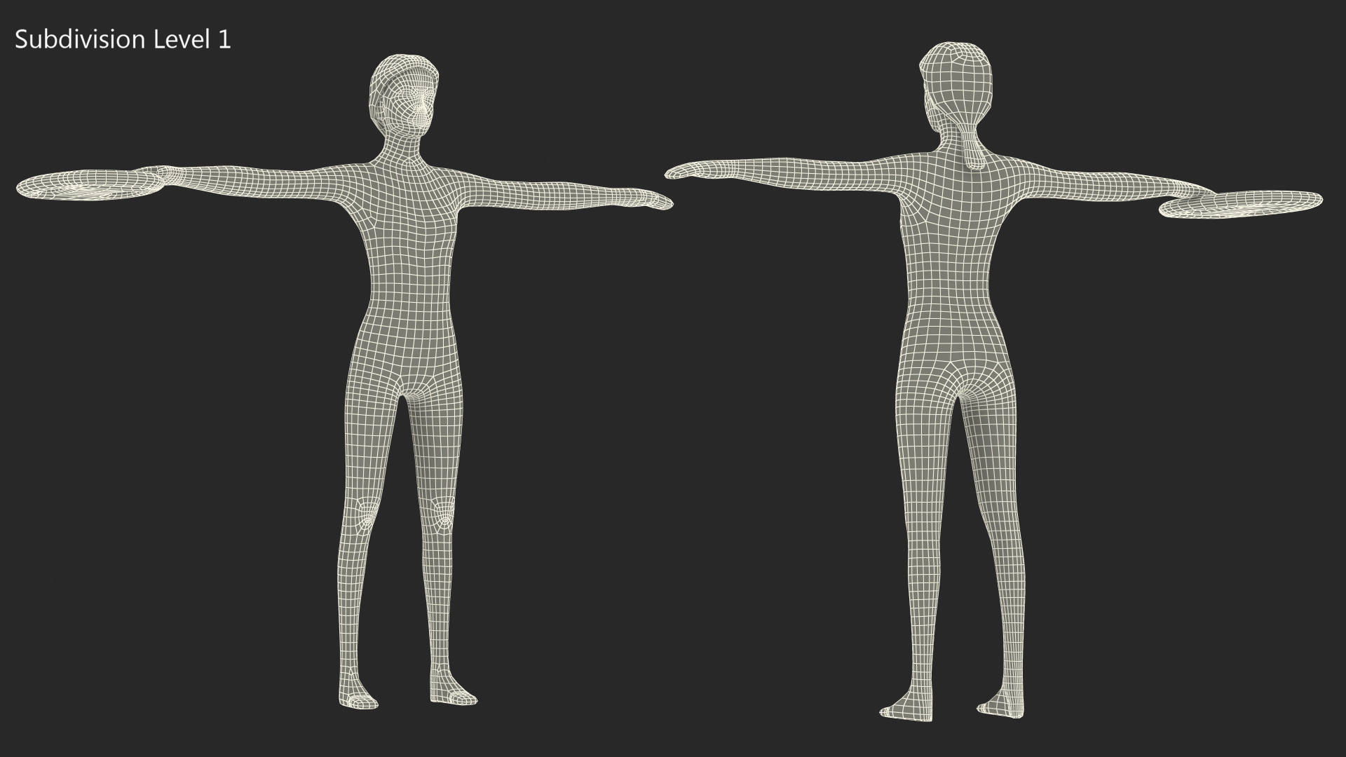 3D model Lifeguard Low Poly Rigged