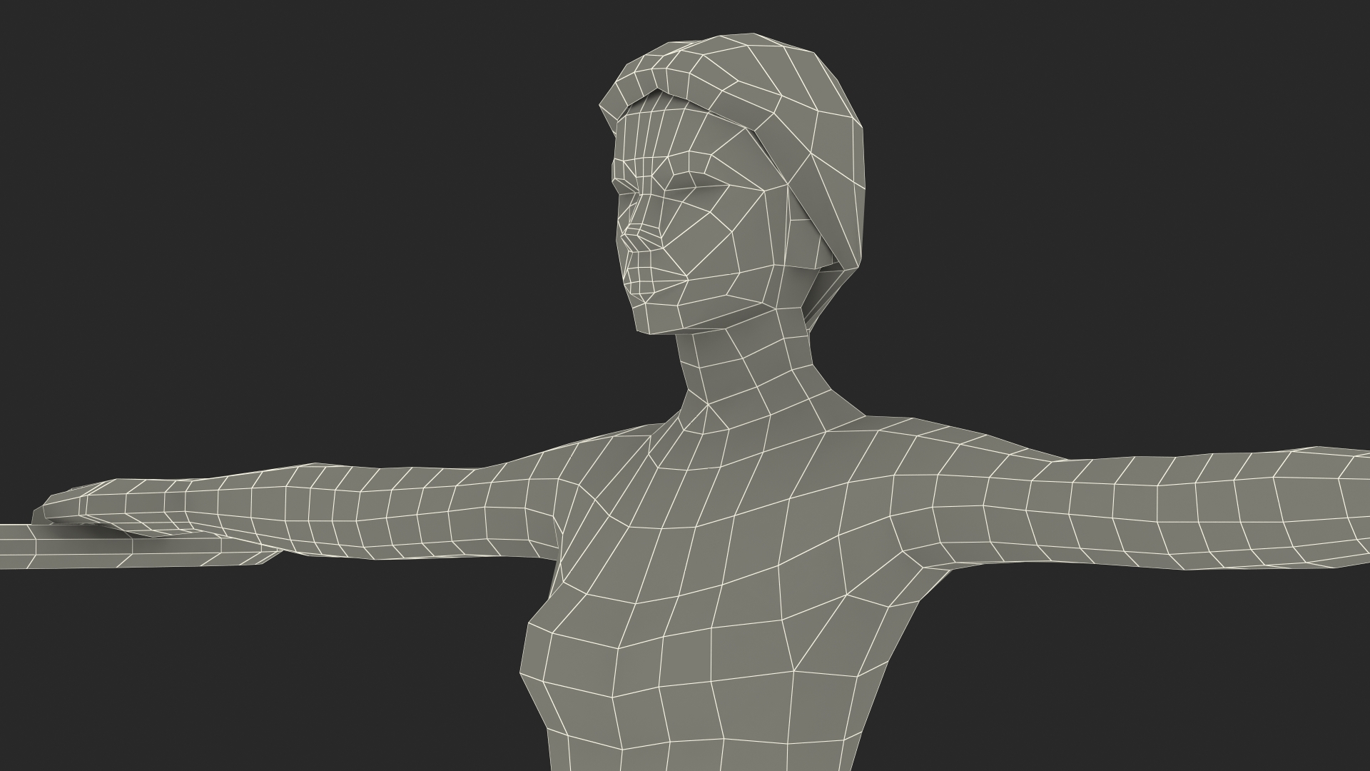 3D model Lifeguard Low Poly Rigged