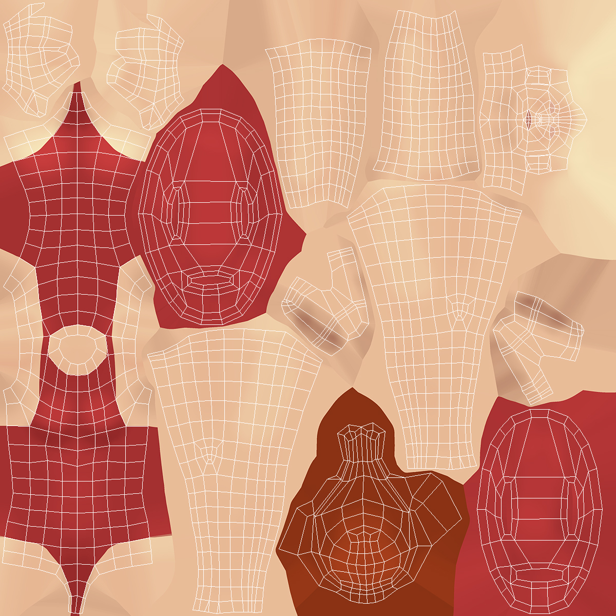 3D model Lifeguard Low Poly Rigged