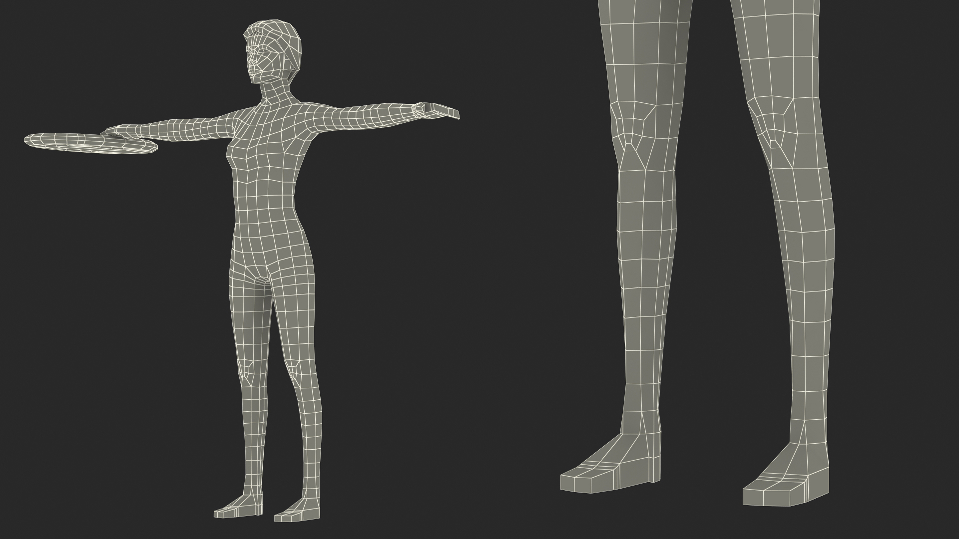 3D model Lifeguard Low Poly Rigged