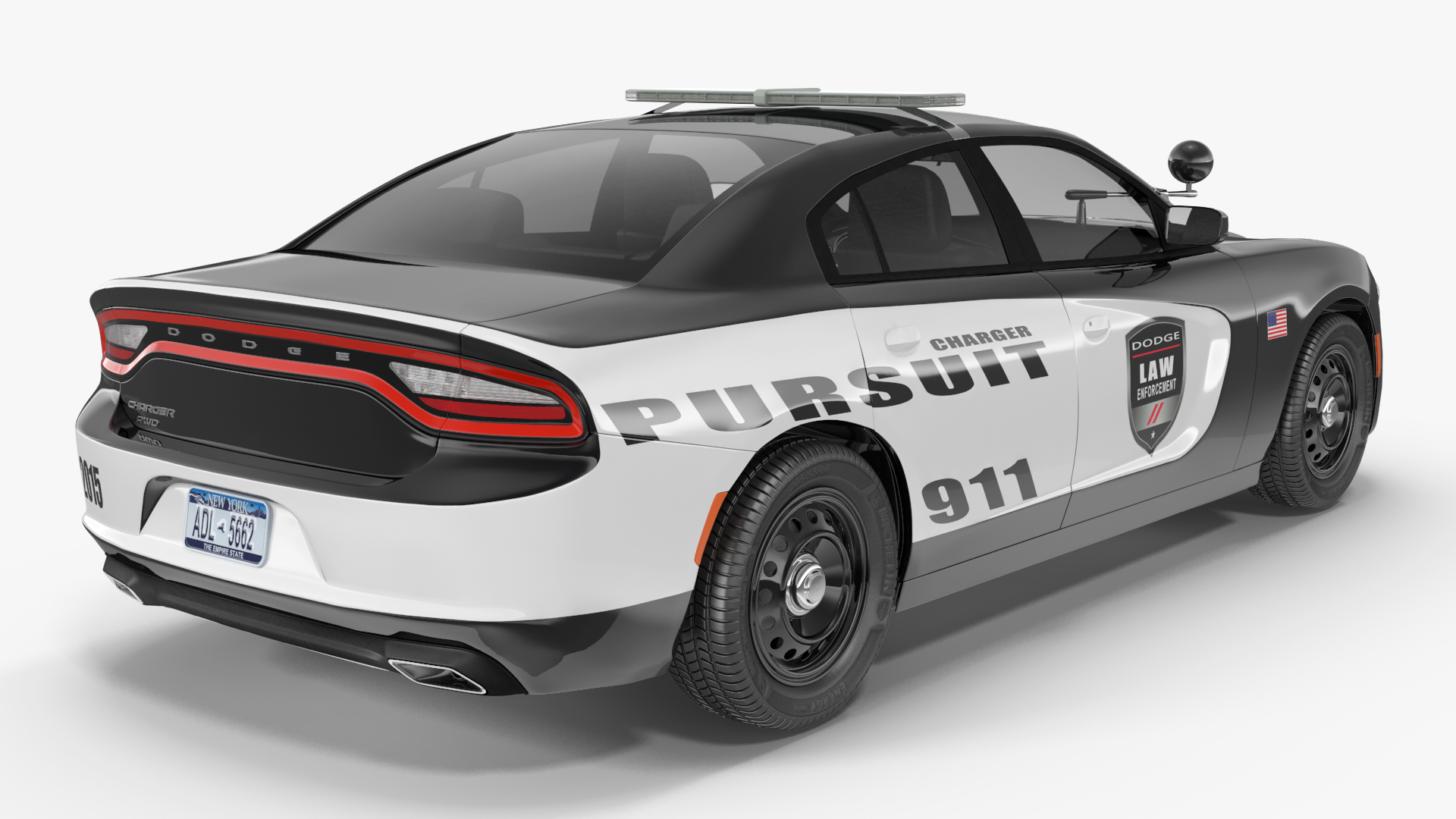 Dodge Charger Pursuit Police Car 2015 3D