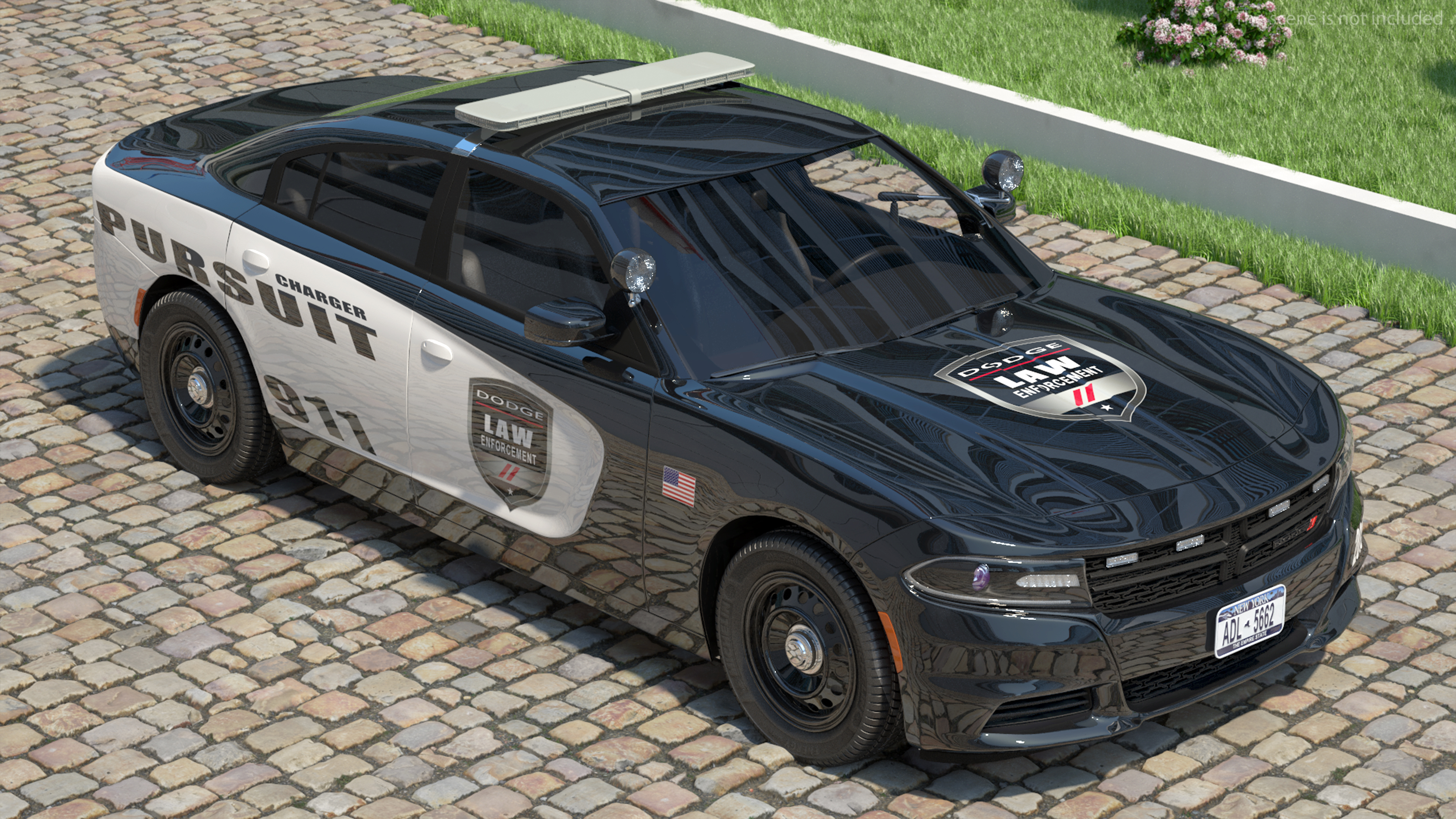 Dodge Charger Pursuit Police Car 2015 3D