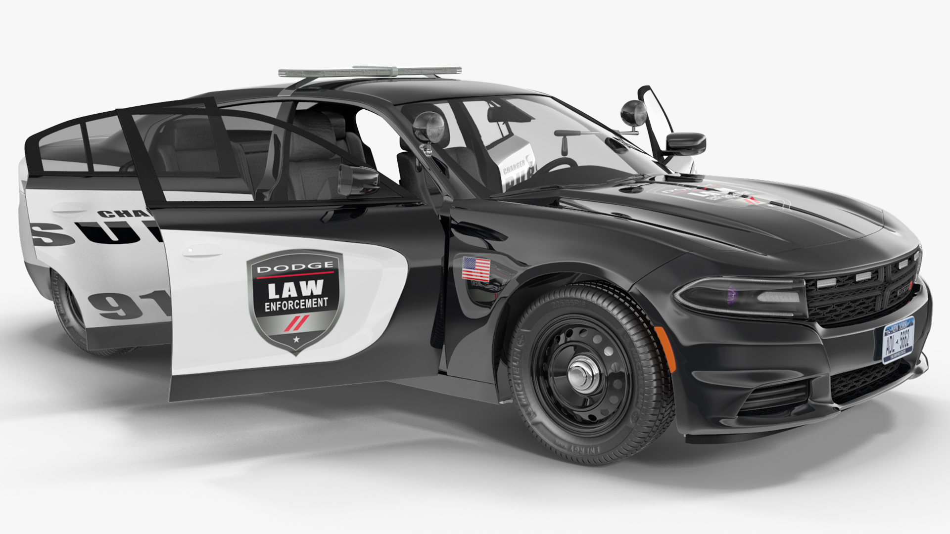 Dodge Charger Pursuit Police Car 2015 3D
