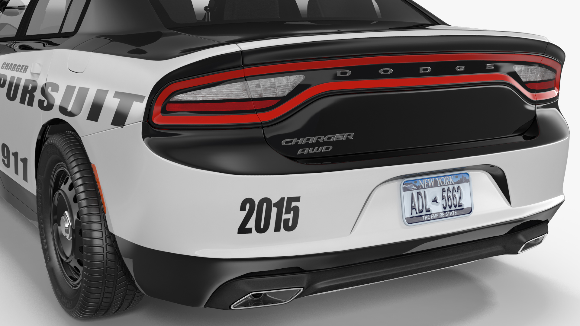 Dodge Charger Pursuit Police Car 2015 3D