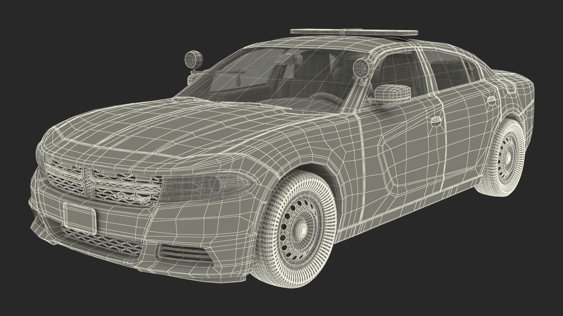 Dodge Charger Pursuit Police Car 2015 3D