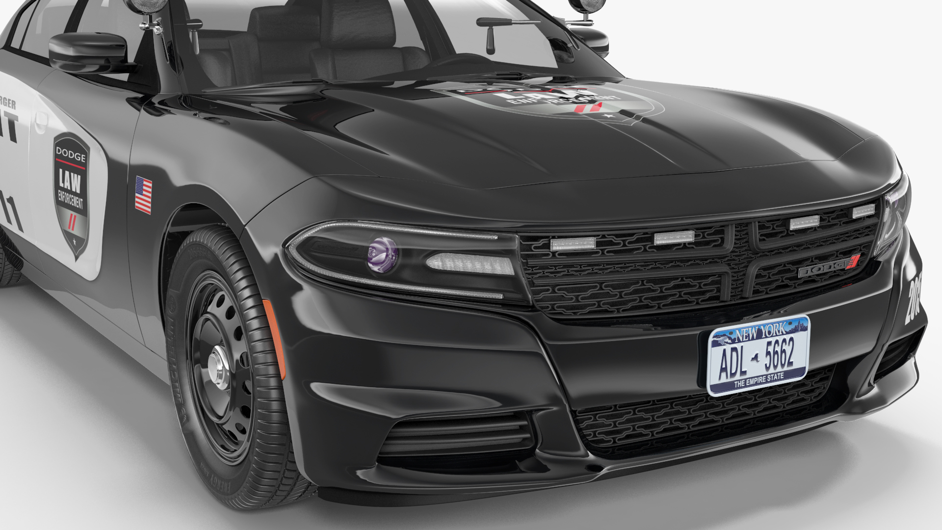 Dodge Charger Pursuit Police Car 2015 3D
