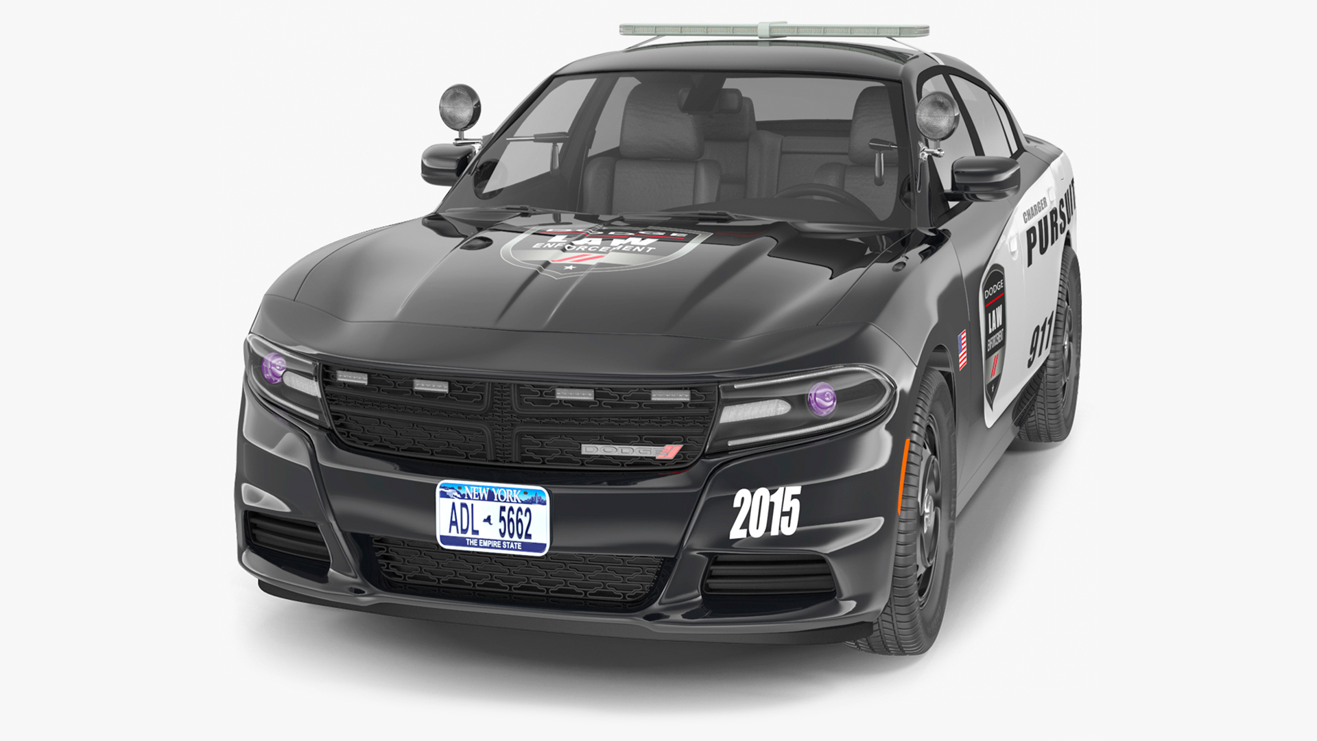 Dodge Charger Pursuit Police Car 2015 3D