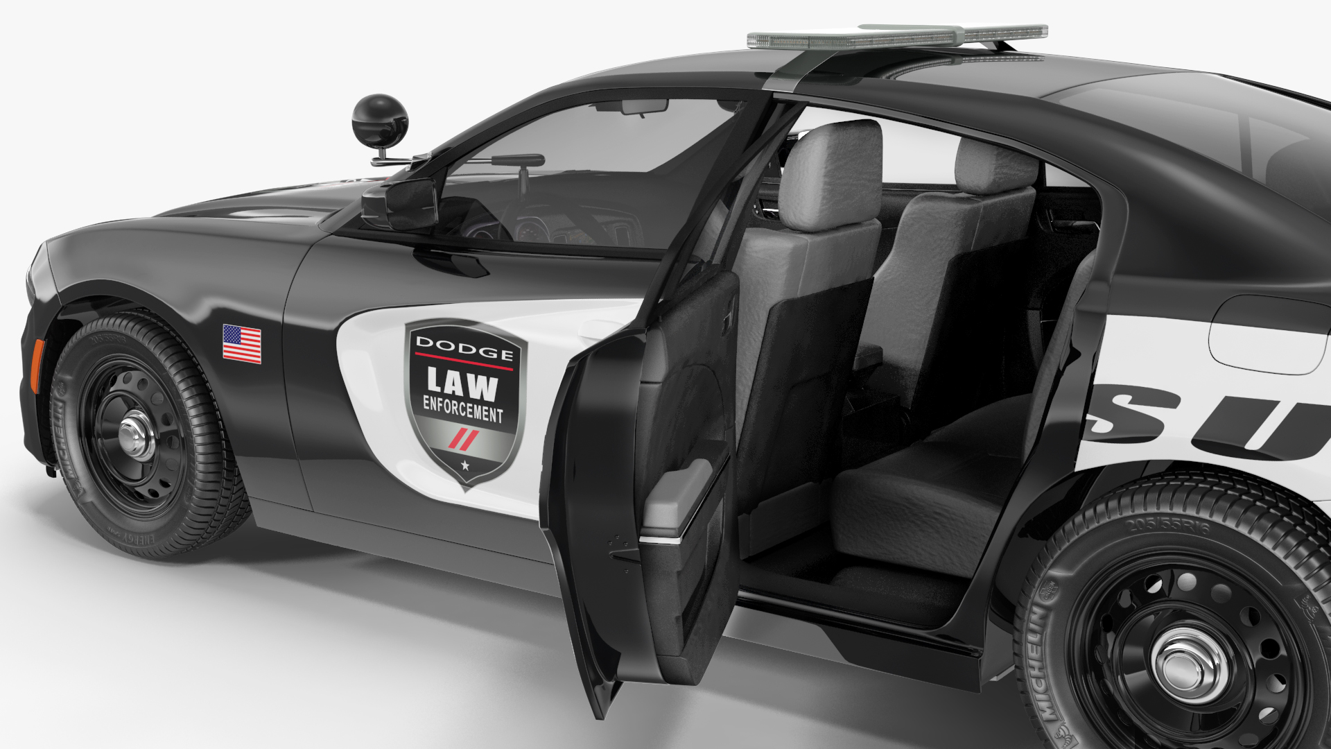 Dodge Charger Pursuit Police Car 2015 3D