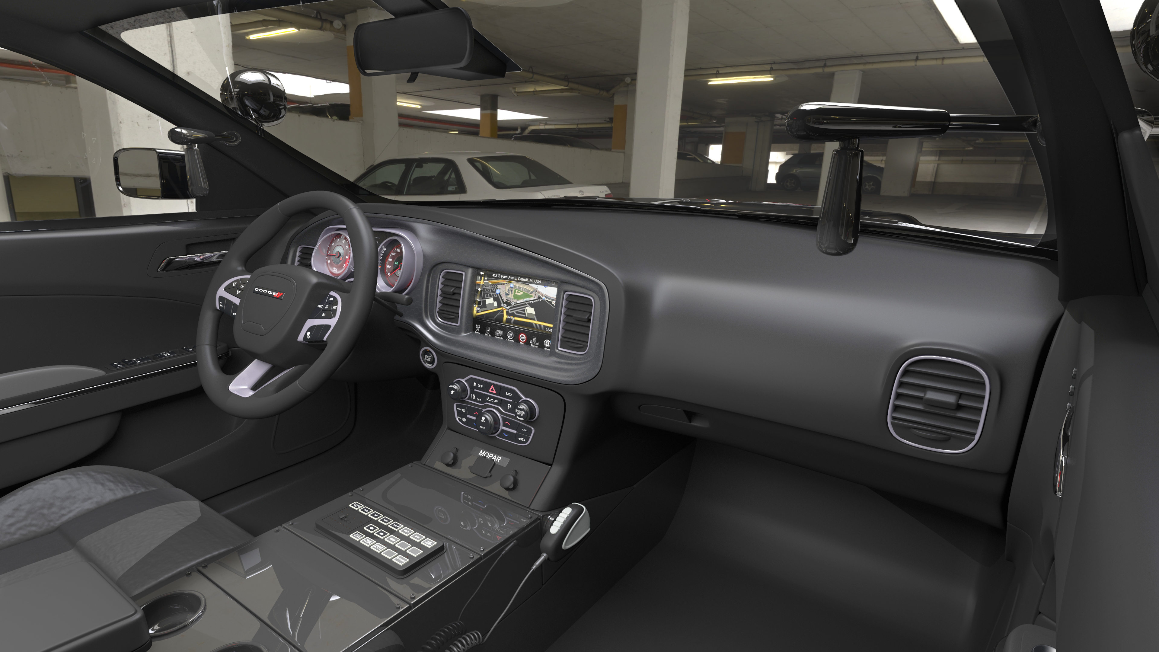 Dodge Charger Pursuit Police Car 2015 3D