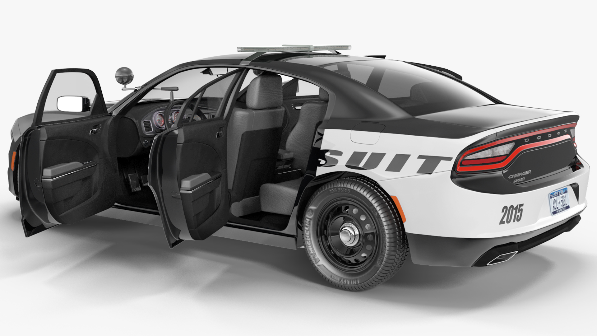 Dodge Charger Pursuit Police Car 2015 3D