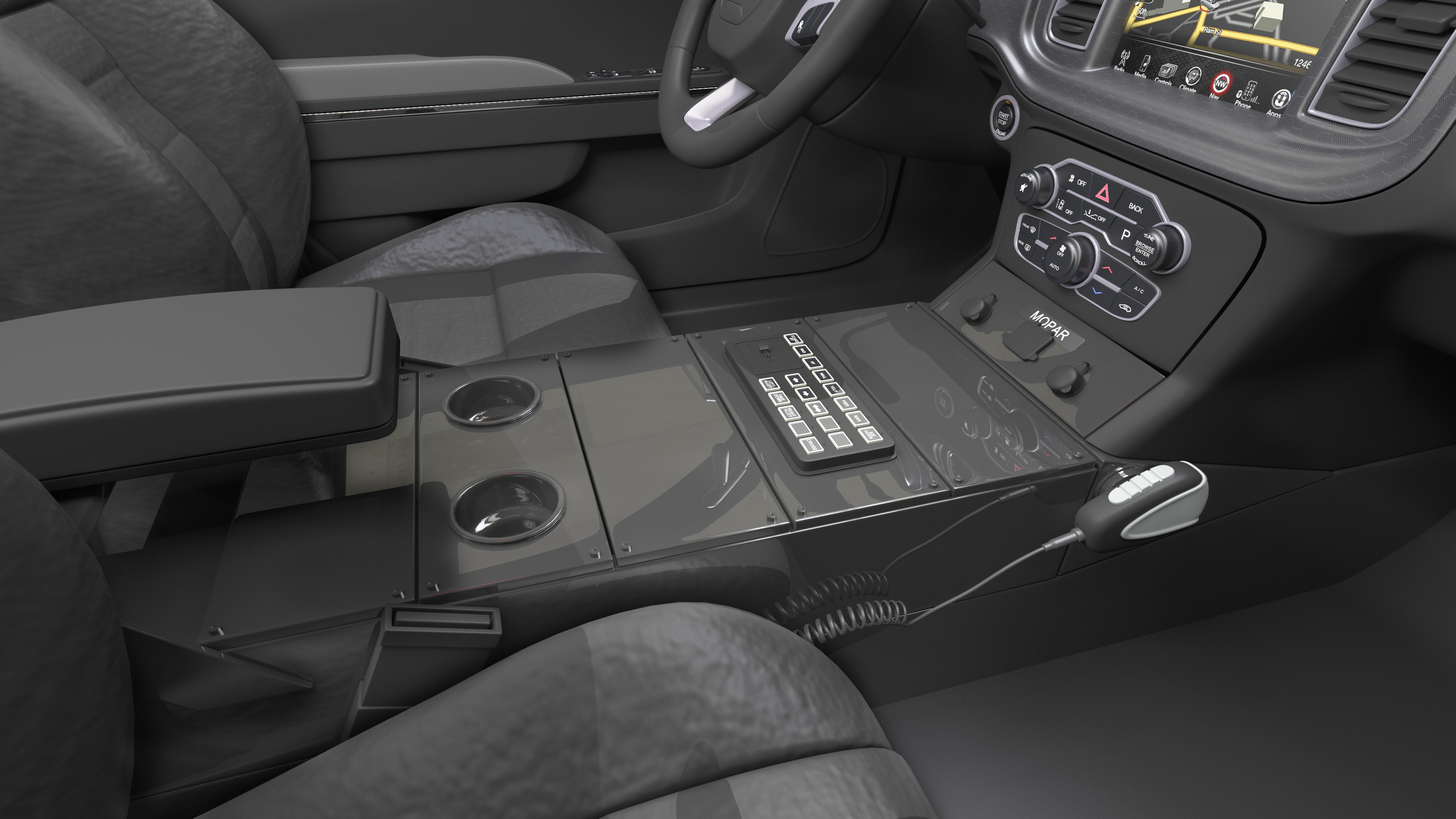 Dodge Charger Pursuit Police Car 2015 3D