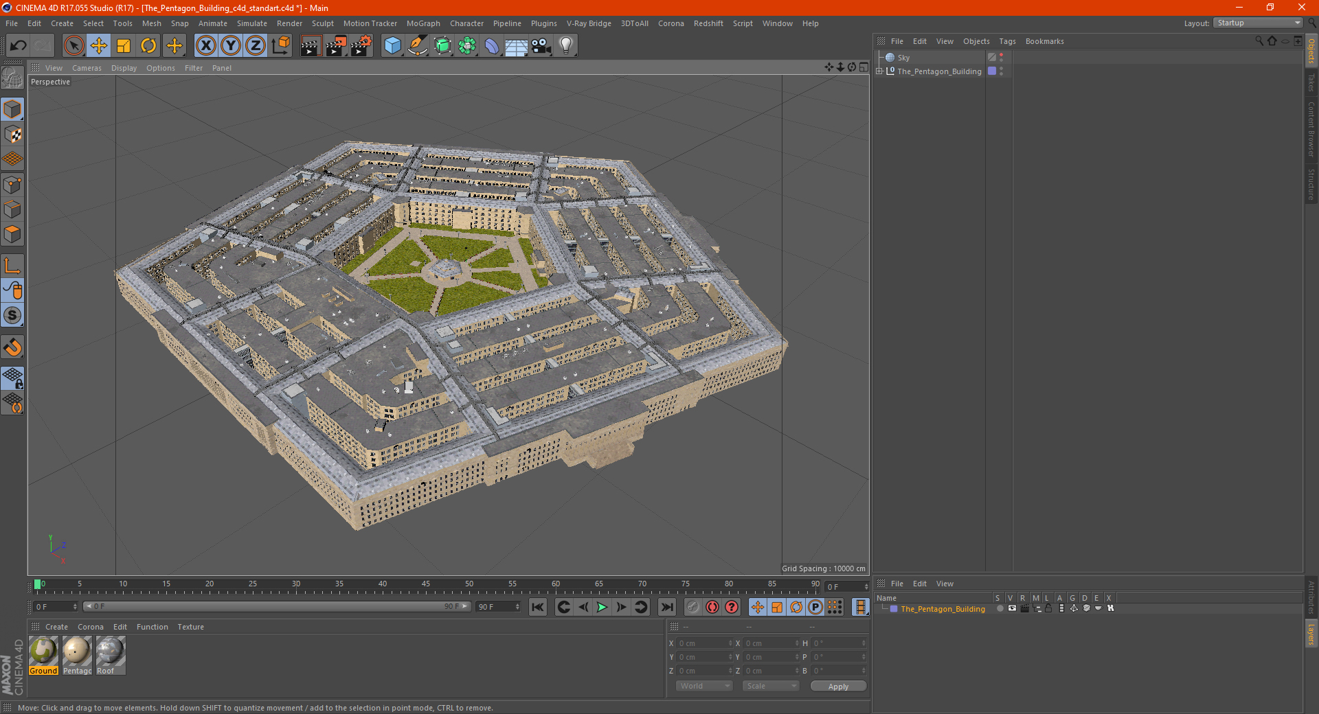3D The Pentagon Building