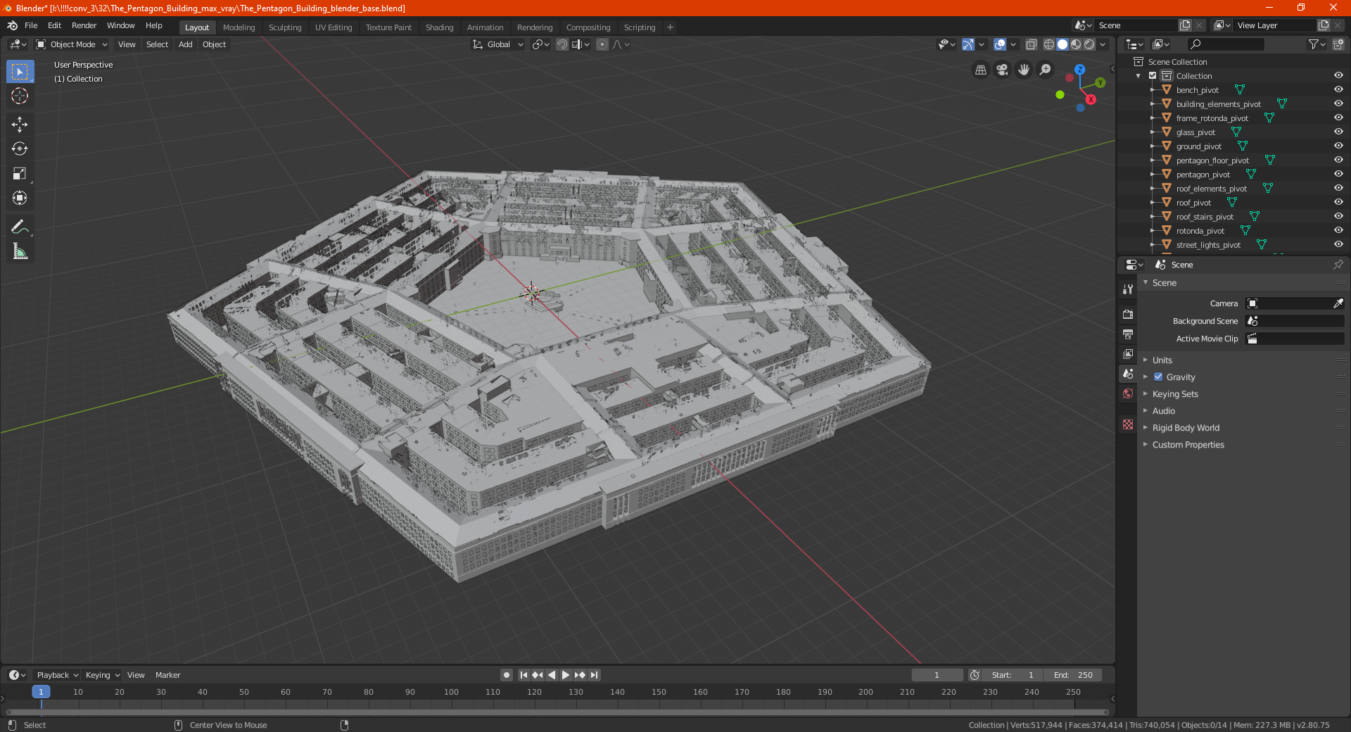 3D The Pentagon Building