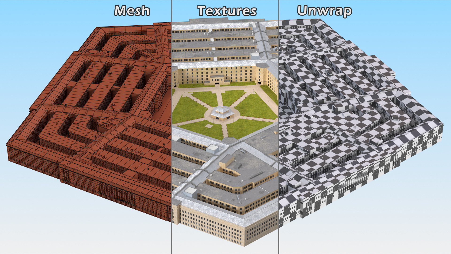 3D The Pentagon Building