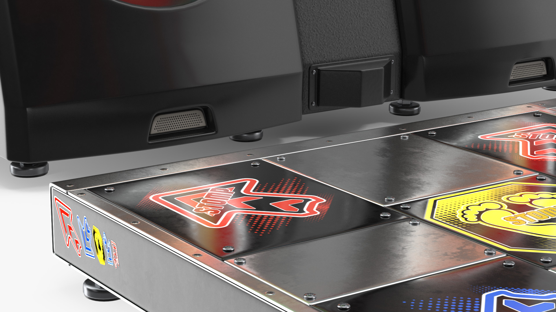 Dance Arcade Machine switched On 3D