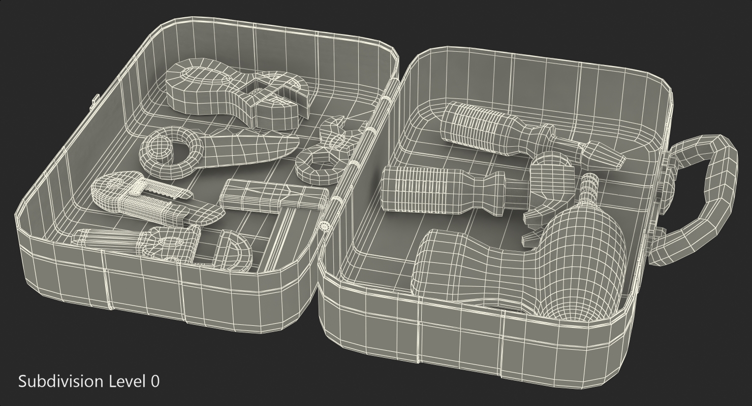 Toy Tools Box Set 3D