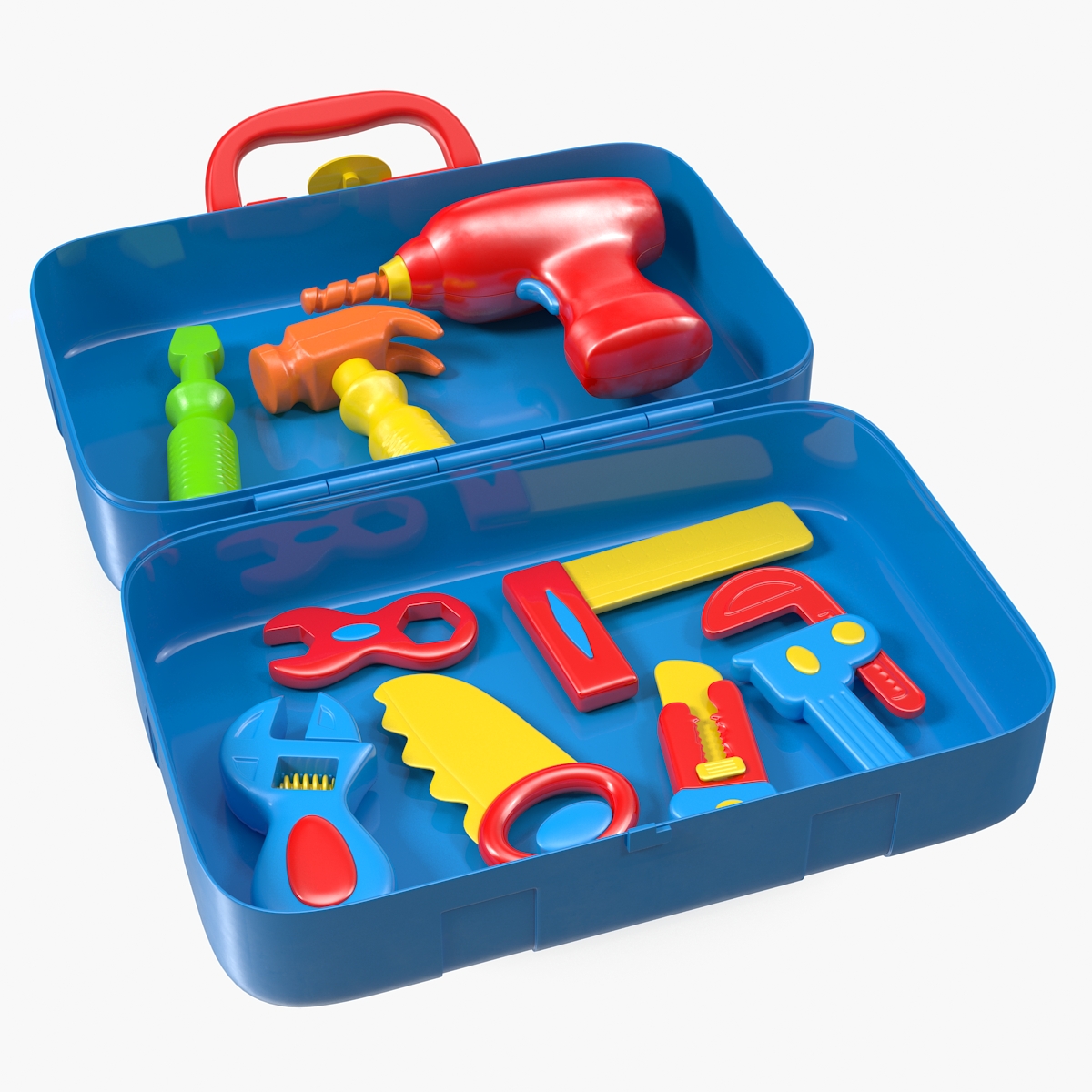Toy Tools Box 3D Models Set
