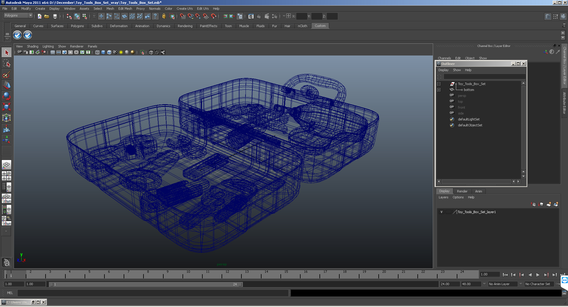 Toy Tools Box Set 3D