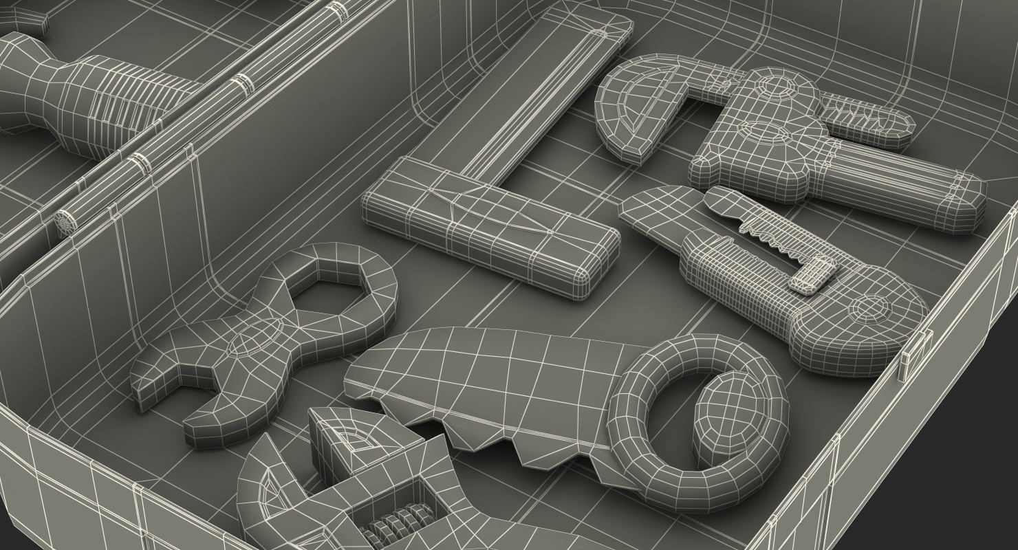 Toy Tools Box Set 3D