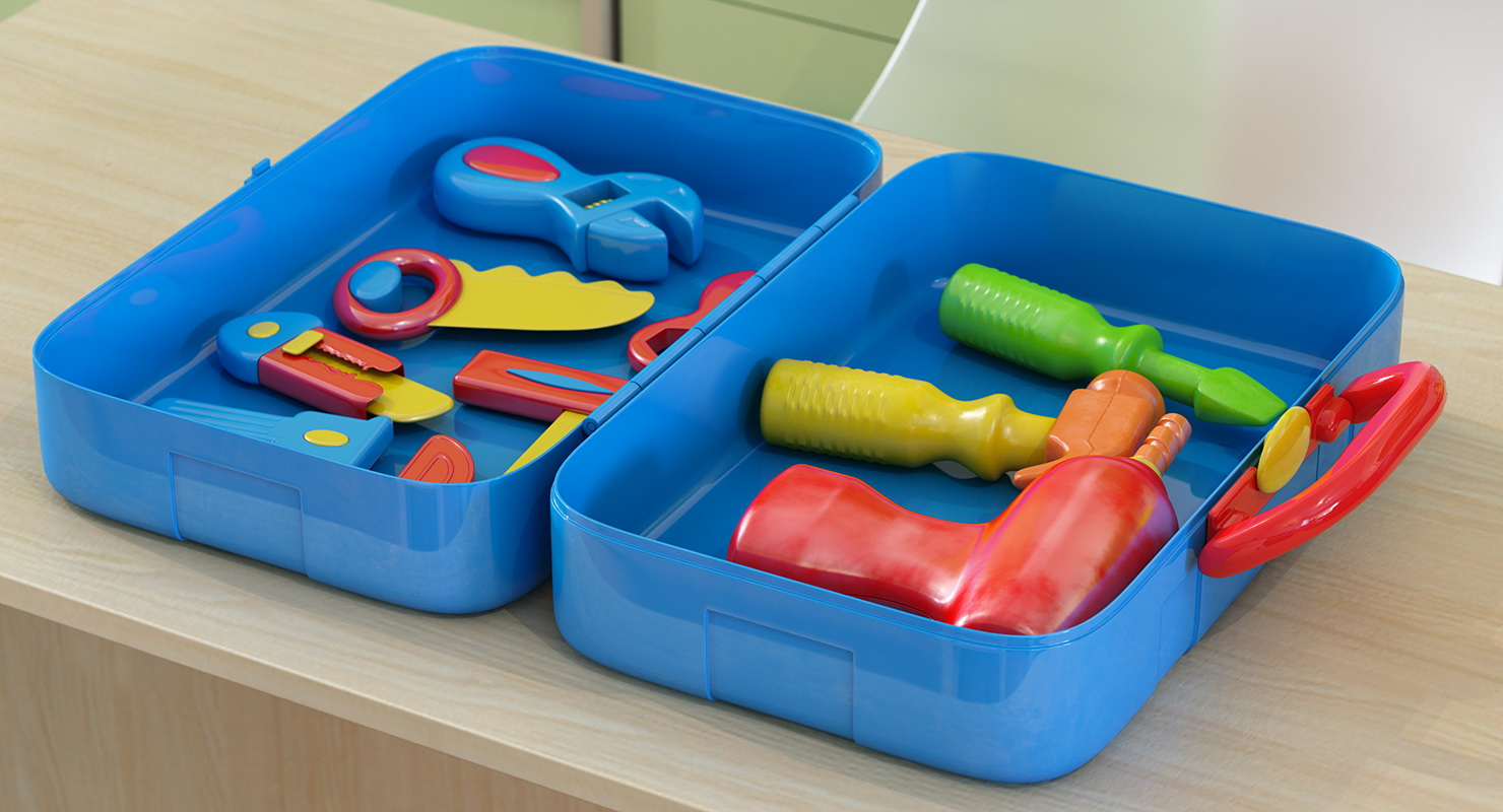 Toy Tools Box Set 3D
