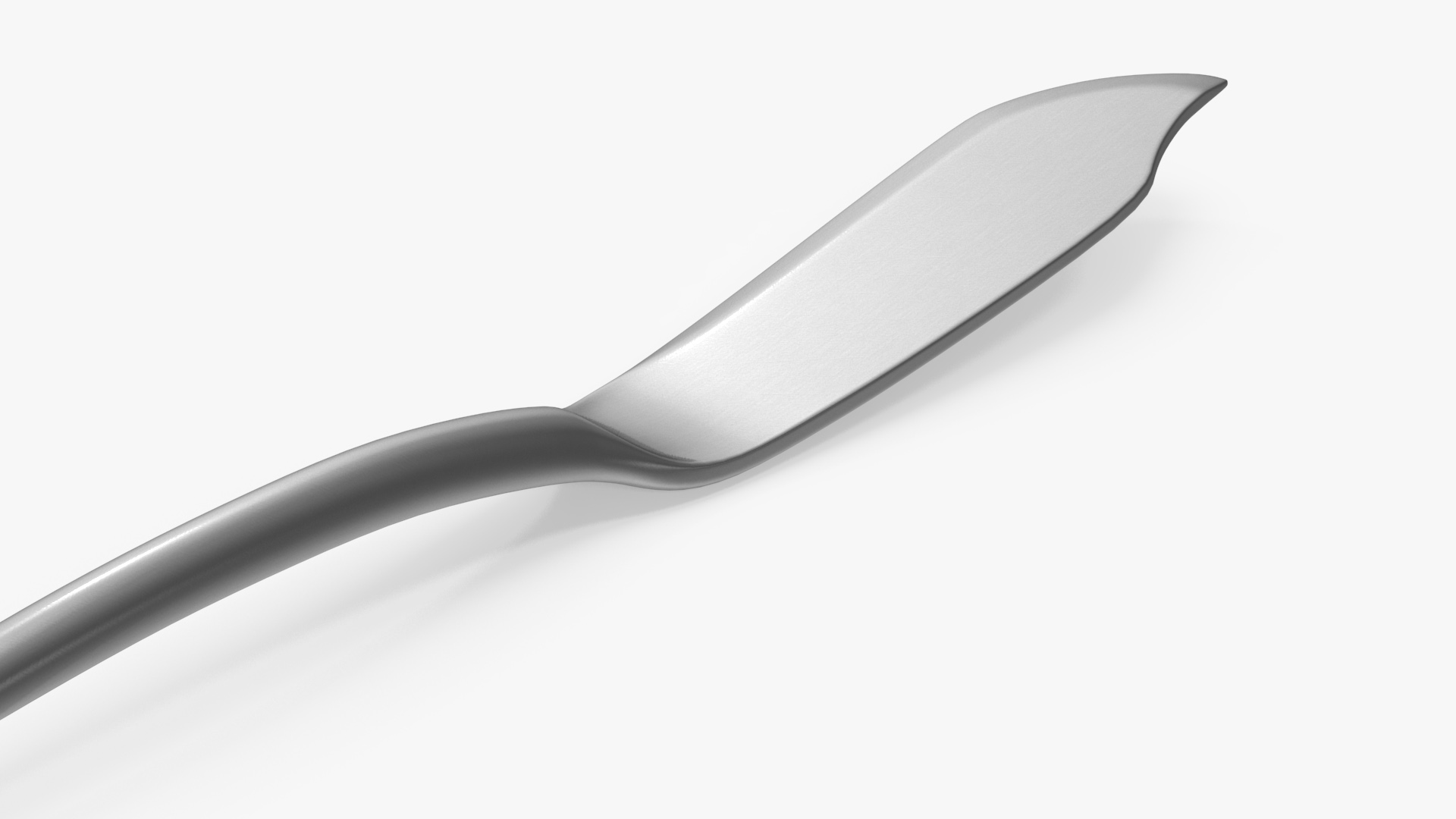 Fish Knife Silver 3D