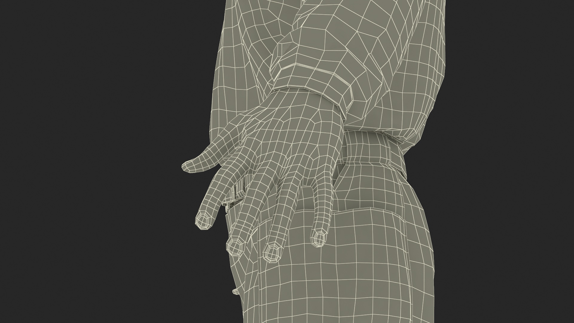 3D Baseball Umpire with Protective Mask Rigged model