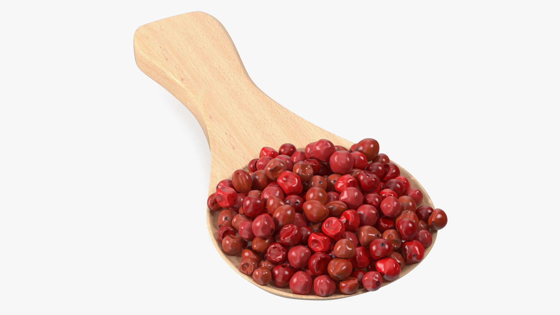 Spoon of Red Dried Peppercorn 3D model