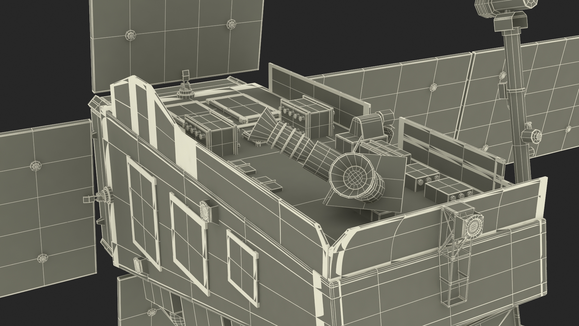 Mars Satellite Orbiting Red Planet 3D model