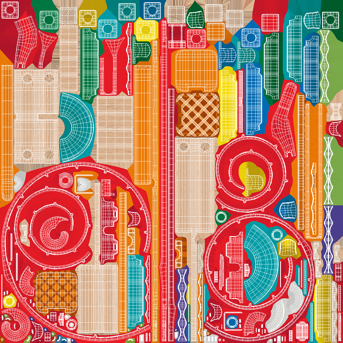 3D Marble Run Toy Set model