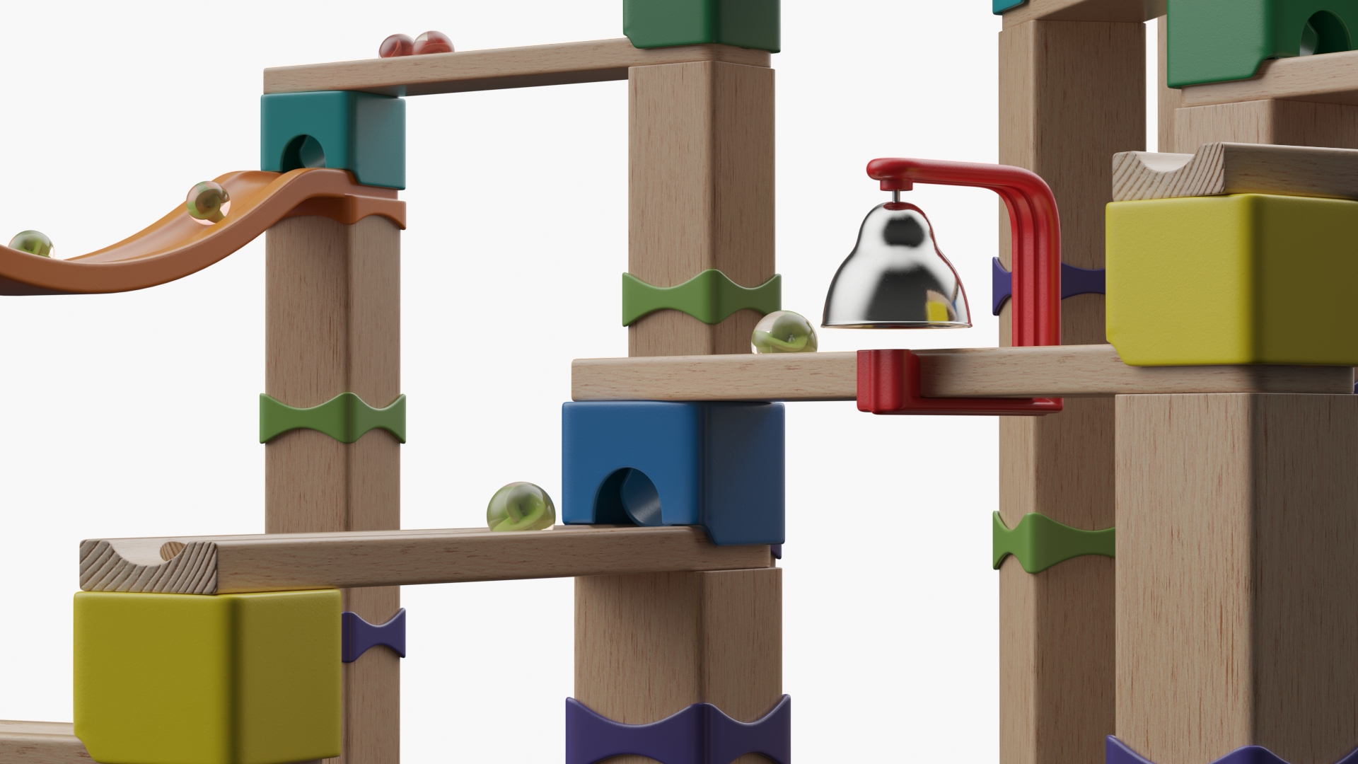 3D Marble Run Toy Set model